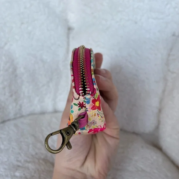 "You Are So Loved" Purse Natural Life Vegan Leather Mini Pouch FloralHeart Coin - Picture 5 of 7